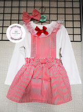 Load image into Gallery viewer, Halloween/Christmas/Valentines Prinny Square Dress 3 piece Outfit Newborn -5 years