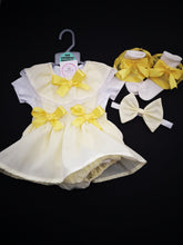 Load image into Gallery viewer, Plain Prinny Bloomer Dress 4 piece Outfit 0m-24 months