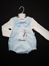 Load image into Gallery viewer, Peter Bunny Romper Birthday Outfit 0m -24 months
