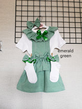 Load image into Gallery viewer, Gingham Pinafore Square Dress Whole Outfit 0m - 12 years