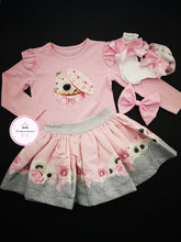 Load image into Gallery viewer, Neon Skirt 4 piece Outfit 1-3 years TRUE Size (READY TO POST)