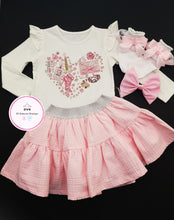 Load image into Gallery viewer, Neon Skirt 4 piece Outfit 1-3 years TRUE Size (READY TO POST)