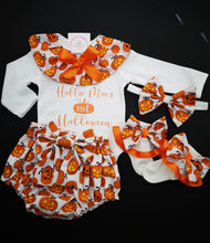 Load image into Gallery viewer, Pumpkins First Halloween 4 piece Outfit Newborn -24 months