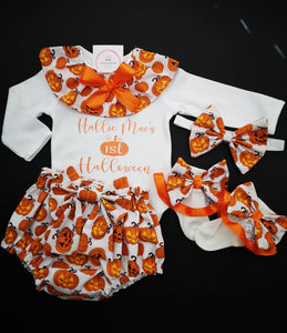 Pumpkins First Halloween 4 piece Outfit Newborn -24 months