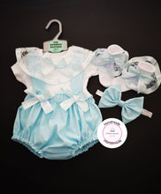 Load image into Gallery viewer, Plain Pinafore Bloomer Outfit Newborn -24 months