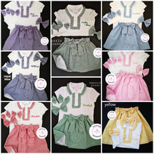 Load image into Gallery viewer, Gingham Personalised Skirts Uniform Outfit 2 years - 13 years