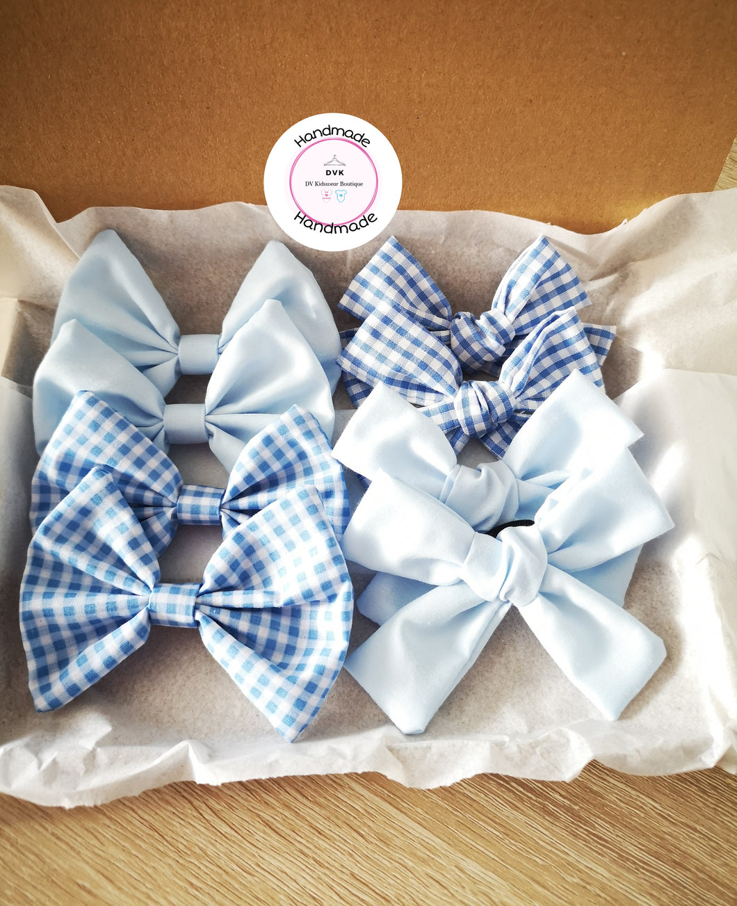 Gingham Plain Bows Bundle