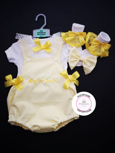 Plain Romper Outfit with Child Name 0m - 24 months