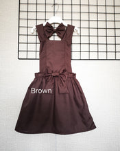 Load image into Gallery viewer, Plain Pinafore Dress and Hairbow 0m - 10 years