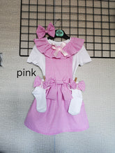 Load image into Gallery viewer, Gingham Pinafore Square Dress Whole Outfit 0m - 12 years