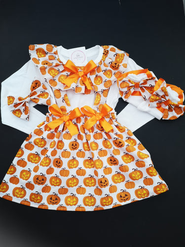 Halloween Prinny Two Strap Dress 4 piece Outfit Newborn -5 years