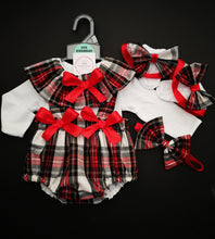 Load image into Gallery viewer, Tartans Prinny Bloomer 4 piece Outfit Newborn -24 months