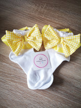Load image into Gallery viewer, Gingham Lace Ankle Bow Sock 0m - 13 years