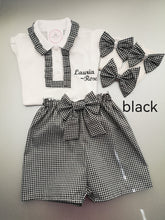 Load image into Gallery viewer, Gingham Personalised Short Uniform Outfit 2 years - 13 years