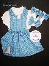 Load image into Gallery viewer, Gingham Pinafore Dress School Uniform Outfit 2 years - 13 years