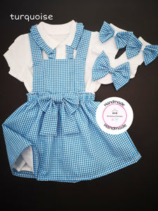 Gingham Pinafore Dress School Uniform Outfit 2 years - 13 years