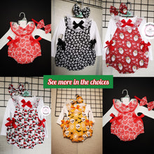 Load image into Gallery viewer, Halloween/Christmas/Valentines Girls Romper 3 piece Outfit  0m -24 month