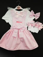 Load image into Gallery viewer, Dotty Pinafore Dress Personalised Outfit 0m -10 years
