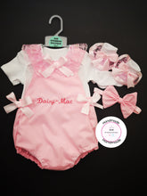 Load image into Gallery viewer, Plain Romper Outfit with Child Name 0m - 24 months