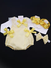 Load image into Gallery viewer, Plain Romper 4 piece Outfit Newborn -24 months