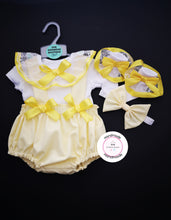 Load image into Gallery viewer, Plain Pinafore Bloomer Outfit Newborn -24 months