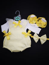 Load image into Gallery viewer, Dotty Romper 4 piece Outfit Newborn -24 months