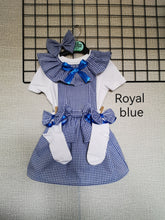 Load image into Gallery viewer, Gingham Pinafore Square Dress Whole Outfit 0m - 12 years