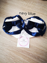 Load image into Gallery viewer, Frilly White Lace Satin Bow Ankle Sock 0m - 13 years