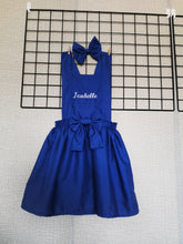 Load image into Gallery viewer, Plain Pinafore Personalised Dress Outfit 0m - 10 years