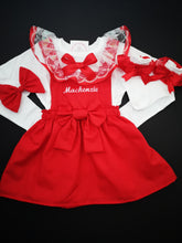 Load image into Gallery viewer, Plain Pinafore Personalised Dress Outfit 0m - 10 years