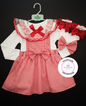 Load image into Gallery viewer, Halloween/Christmas/Valentines Prinny Square Dress 4 piece Outfit Newborn -5 years