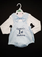Load image into Gallery viewer, Birthday Boy Plain Romper 2 piece Outfit 0m -24 months