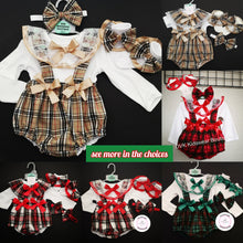 Load image into Gallery viewer, Tartans Prinny Bloomer 4 piece Outfit Newborn -24 months