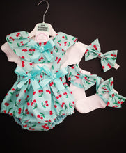 Load image into Gallery viewer, Fruity Prinny Bloomer 4 piece Outfit Newborn -24 months