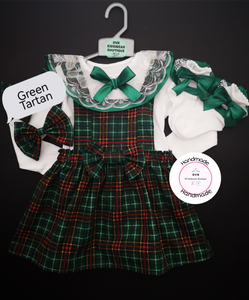 Green Tartan Dress Outfit 0M - 10 years