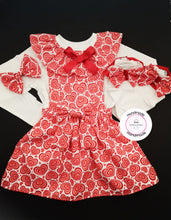 Load image into Gallery viewer, Halloween/Christmas/Valentines Prinny Square Dress 4 piece Outfit Newborn -5 years