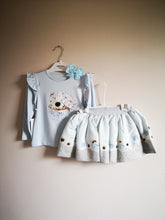 Load image into Gallery viewer, Neon Skirt 3 piece Outfit 1-3 years TRUE Size (READY TO POST)