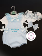 Load image into Gallery viewer, Plain Romper Outfit with Child Name 0m - 24 months