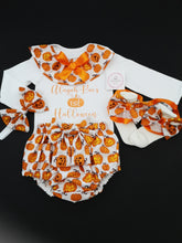 Load image into Gallery viewer, Pumpkins First Halloween 4 piece Outfit Newborn -24 months