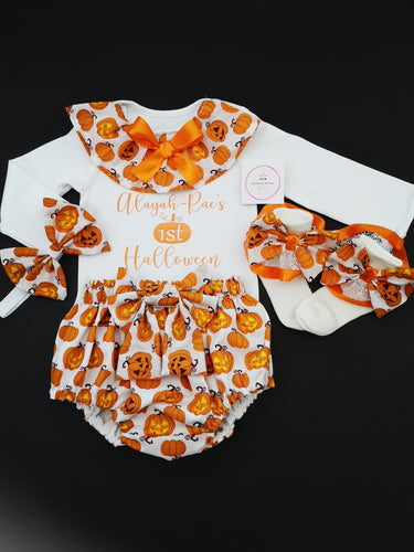 Pumpkins First Halloween 4 piece Outfit Newborn -24 months