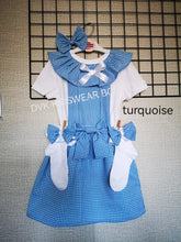 Load image into Gallery viewer, Gingham Pinafore Square Dress Whole Outfit 0m - 12 years