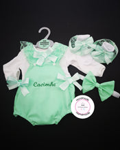 Load image into Gallery viewer, Plain Romper Outfit with Child Name 0m - 24 months