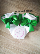 Load image into Gallery viewer, Frilly White Lace Satin Bow Ankle Sock 0m - 13 years