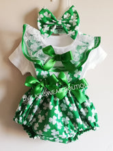 Load image into Gallery viewer, Green Shamrock Baby Outfit Newborn -24 months