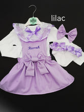 Load image into Gallery viewer, Plain Pinafore Personalised Dress Outfit 0m - 10 years