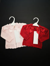 Load image into Gallery viewer, Baby Bow Cardigans 0m-24 months