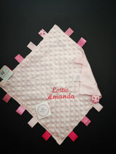 Load image into Gallery viewer, Personalised Pink Taggie