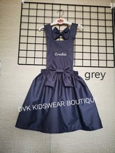 Load image into Gallery viewer, Plain Pinafore Personalised Dress Outfit 12m - 10 years