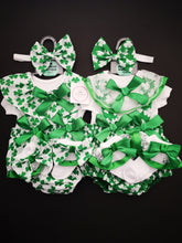 Load image into Gallery viewer, St. Patricks Day Shamrock 4 piece Outfit Newborn -24 months