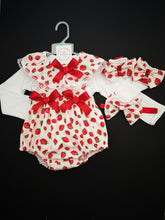 Load image into Gallery viewer, Fruity Prinny Bloomer 4 piece Outfit Newborn -24 months